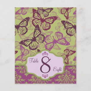 Papillon Baisers Flirt Carte de table B2