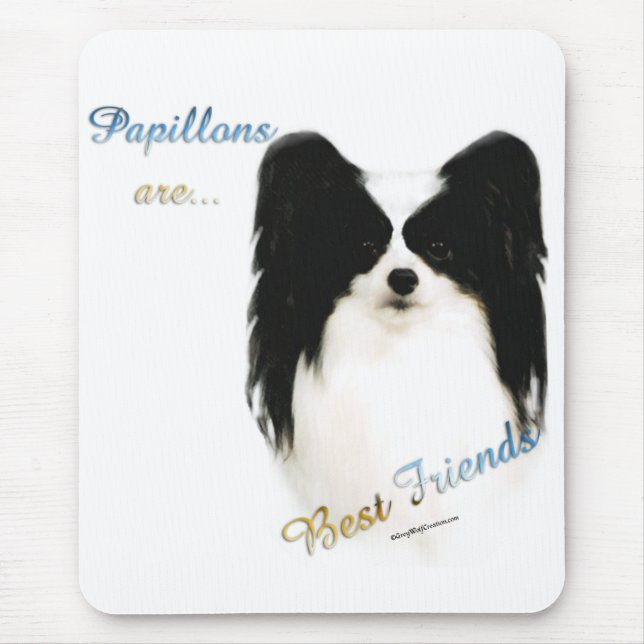 Papillon Best Friend 2 Mousepad (Vorne)