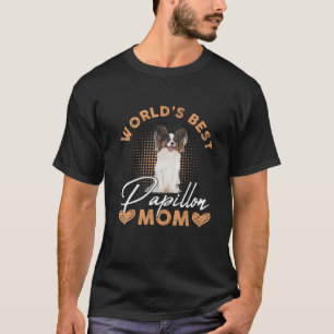 Papillon Beste Mama Dog Funny Women T-Shirt