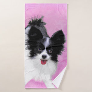 Papillon (blanc et noir) Peinture - Chien Art