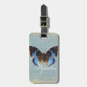 Papillon bleu gepäckanhänger