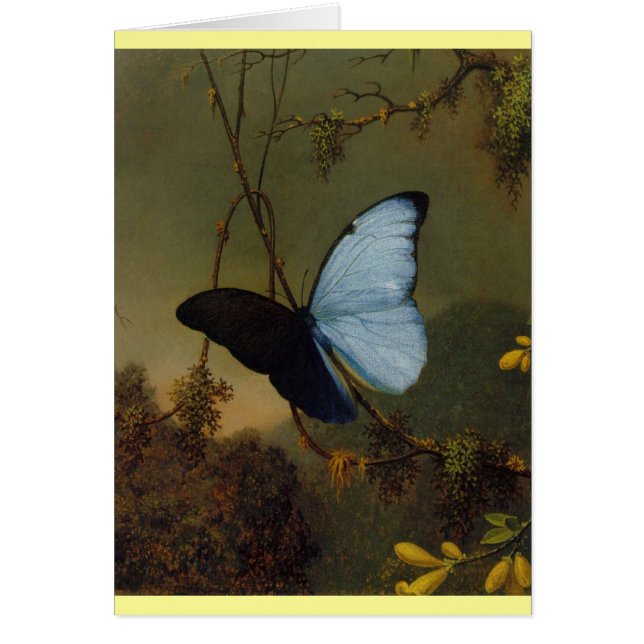 Papillon bleu Morpho 1865 Printemps Personnaliser  (Devant)