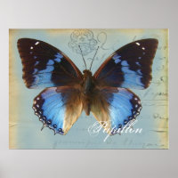Papillon bleu