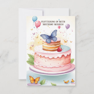 Papillon Bliss carte d'anniversaire