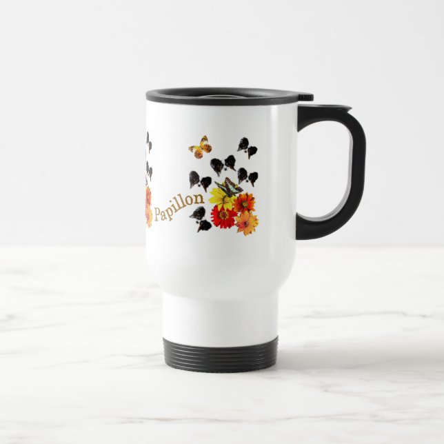 Papillon Butterfly Geschenke Reisebecher (Rechts)