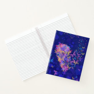 Papillon Carnet de coeur Peinture Amour
