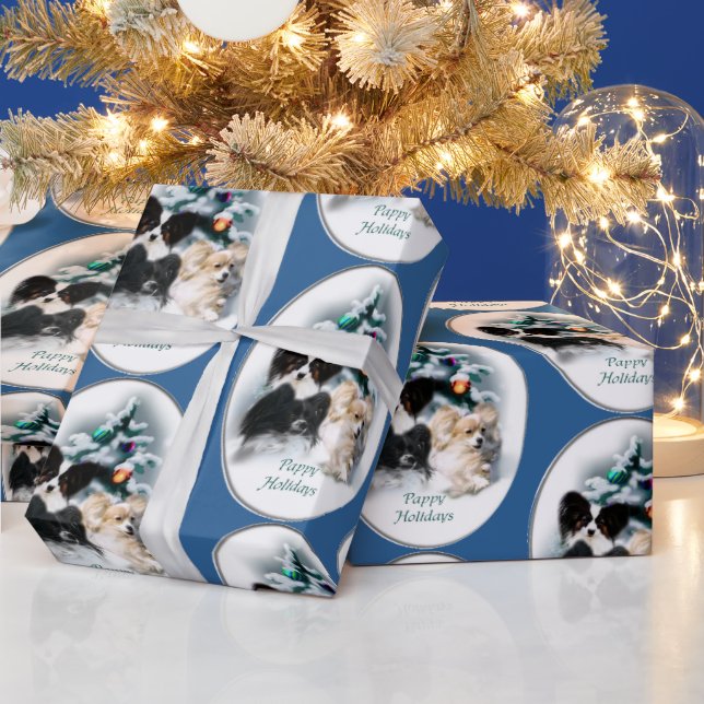 Papillon Christmas Geschenke Geschenkpapier (Feiertage)