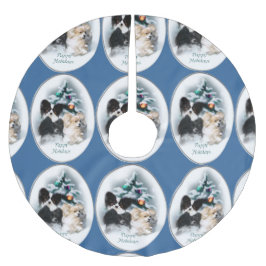 Papillon Christmas Geschenke Polyester Weihnachtsbaumdecke
