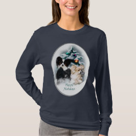 Papillon Christmas Geschenke T-Shirt