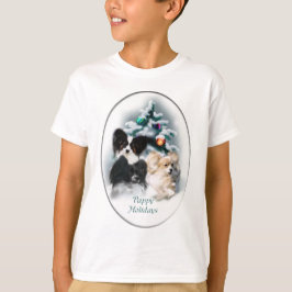 Papillon Christmas Geschenke T-Shirt