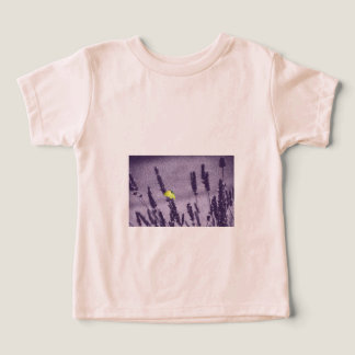 Papillon Citron sur un Champ de Lavande Violette