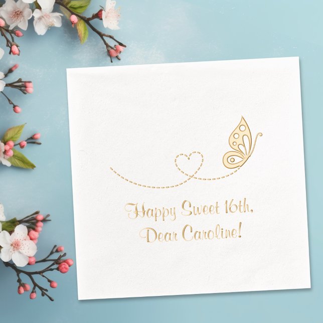 Papillon Coeur doux 16e anniversaire (Créateur téléchargé)