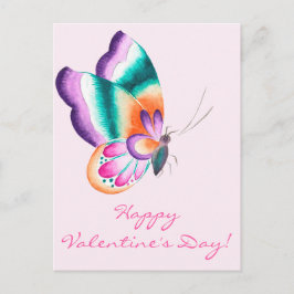 Papillon coloré | Carte postale Saint Valentin