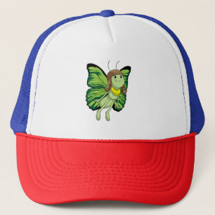 Papillon comme pilote avec casquette pilote