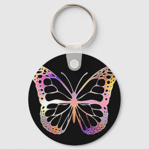 Papillon Couleur Sauvage Forêt Nature Graphique Schlüsselanhänger