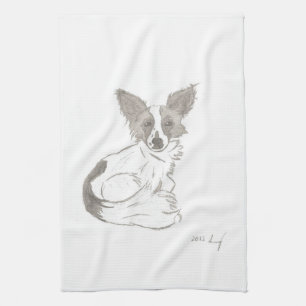 Papillon Croquis Serviette de cuisine