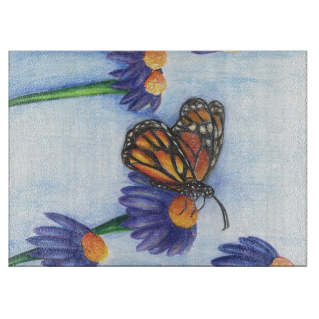 Papillon dans la planche à découper de fleurs (Devant)