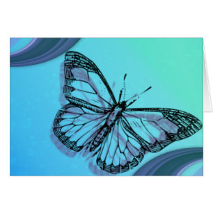 Papillon dans les bleus