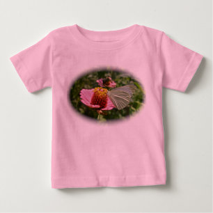 Papillon de chou sur T-shirt Zinnia Baby