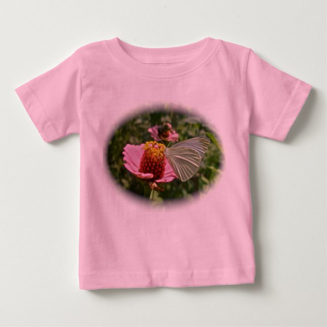 Papillon de chou sur T-shirt Zinnia Baby (Devant)