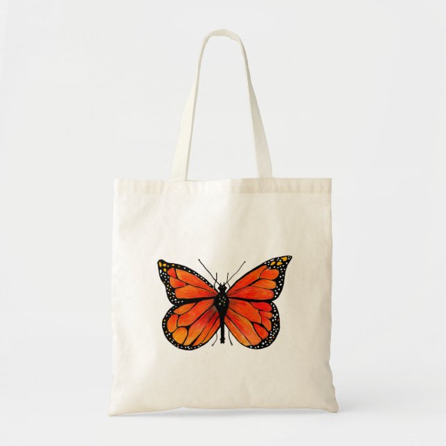 Papillon de monarque sur le sac fourre-tout (Devant)