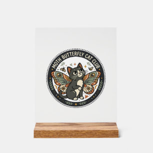 Papillon de nuit Chat POD Art Vectoriel - Papillon