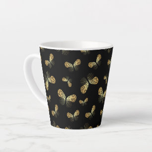 papillon de papillon de nuit motif Latte Mug