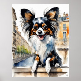 Papillon - Dog Art Print Poster