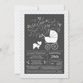 Papillon Dog Baby Shower Gender Neutral Einladung