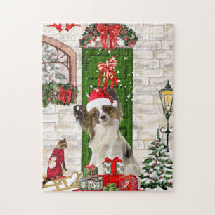 Papillon Dog Christmas