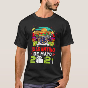 Papillon Dog Face Mask Quarantino Funny Cinco De m T-Shirt