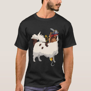 Papillon Dog Halloween Pirate Pet Owner Papillon T-Shirt