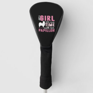 Papillon Dog Owner Girl-Geschenk Golf Headcover