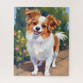 Papillon Dog | Pet Watercolor Painting