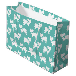 Papillon Dog Puppy Große Geschenktüte