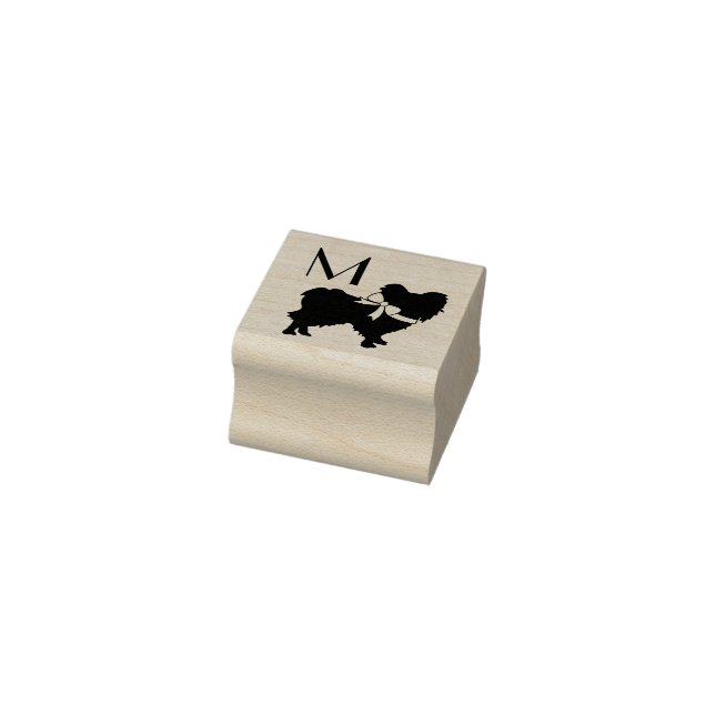 Papillon Dog Puppy Gummistempel (Stempel)