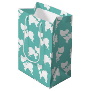 Papillon Dog Puppy Mittlere Geschenktüte