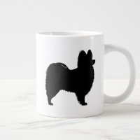 Papillon Dog Rasse Silhouetten