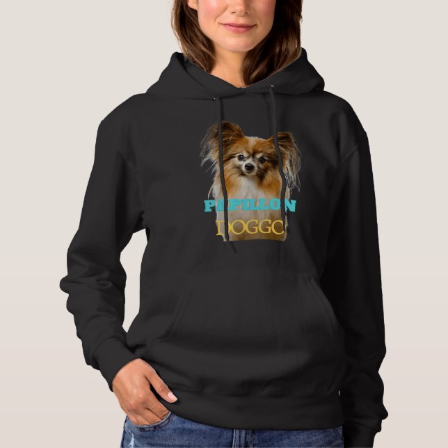 Papillon Doggo Hoodie (Vorderseite)