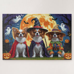 Papillon Dogs Pumpkin Halloween Funny