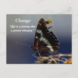 Papillon du changement Motivation Cartes postales