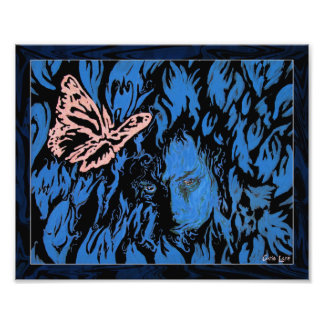 Papillon en tulipes Impression photo
