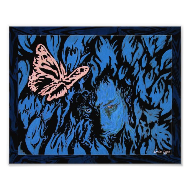 Papillon en tulipes Impression photo (Devant)