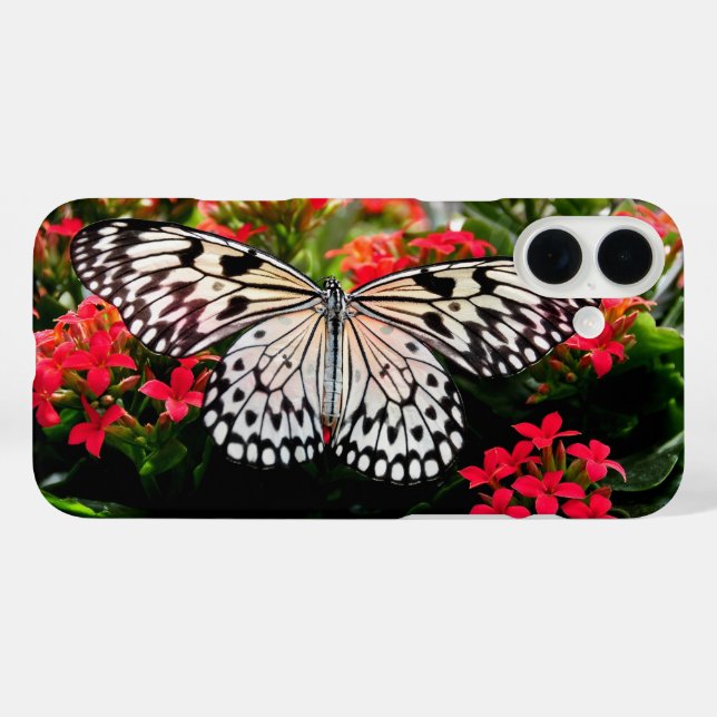 Papillon et fleurs iPhone / coque ipad (Verso (horizontal))