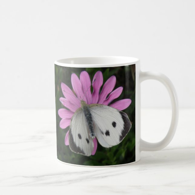 Papillon et Mug à fleurs roses (Droite)