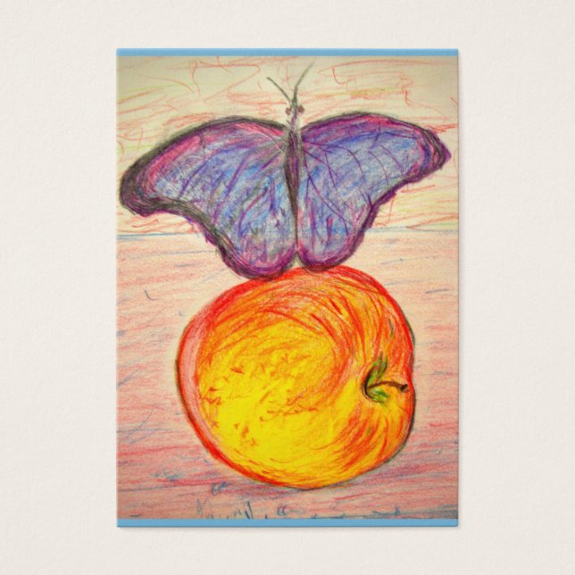 Papillon et pomme (Devant)