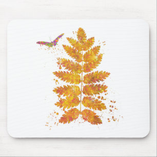 Papillon Feuille Forêt Sauvage Nature Monde Terre Mousepad