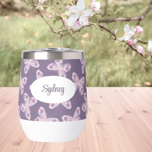 Papillon floral à motif personnalisé