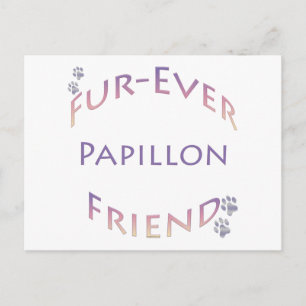 Papillon Furever Postkarte