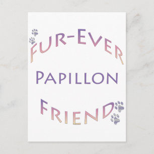 Papillon Furever Postkarte